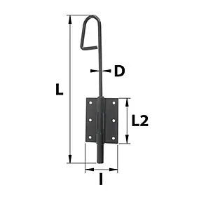 Verrou baïonnette à visser D14 x 400 Afbat