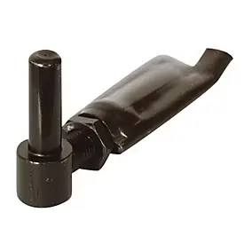 Gond de portail réglable acier noir Afbat Ø16 mm