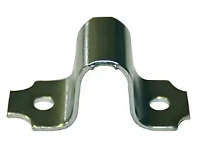 Gache pêne rond à visser Afbat acier zingué blanc Ø18 mm