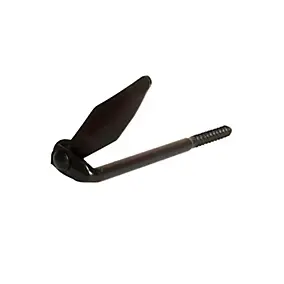Arrêt de volet à tirefond L.130mm noir Afbat