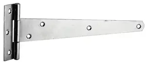 Penture anglaise en acier zingué blanc L. 300 mm l. 55 mm