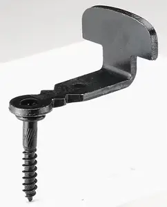 Butée coudée à vis en acier zingué 6 mm
