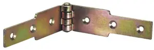 Charnière à congé en acier bichromaté - Blanc - H. 30 x l. 2,5 x Prof. 200 mm