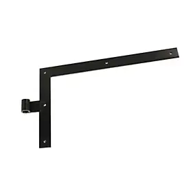 Equerre acier bout droit pour volet en bois acier noir Afbat