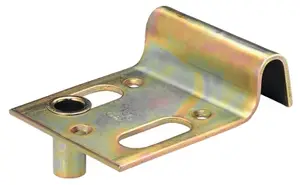Sabot de portail à visser en acier bichromaté