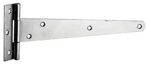 Penture anglaise en acier bichromaté blanc - L. 400 x l. 90 mm