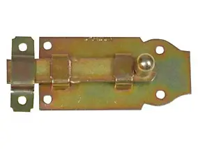 Verrou plat à bouton longueur 100 mm