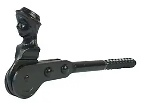 Arrêt tête de bergère à tirefond + butée Afbat acier l.120 mm