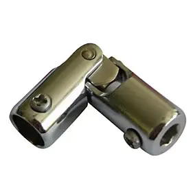 Genouillère 6 pans 10 mm + ø 12 mm chromé