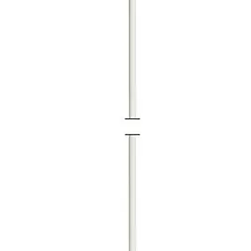 Tringle pour manivelle blanc 1200 mm