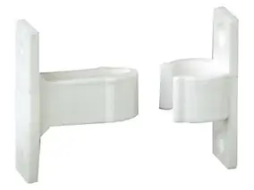Arrêt à pince plastique Afbat pvc composite blanc
