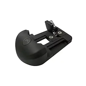 Sabot pour portail battant Afbat noir L.20,5 x P.20,5cm