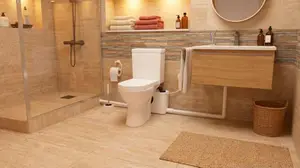 Broyeur WC triple entrée 400W hauteur relevage 4 m dimensions compactes