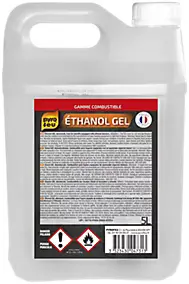 Éthanol gel 96% bidon de 5 litres Pyrofeu pour cheminées et brûleurs à l'éthanol