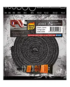 Joint en fibres de verre pour foyers et inserts Ø 4 mm
