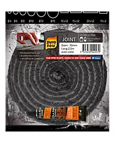 Joint en fibres de verre pour foyers et inserts ø10 mm