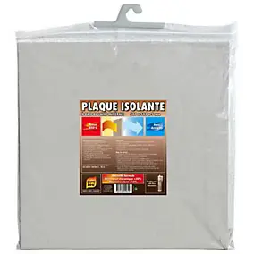 Plaque isolante en laine minérale 50 x 50 x 0.5 cm
