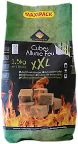 Cube allume-feu Pyrofeu XXL en sac de 1,5kg