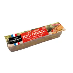 MAISON MONTERRAT Le pâté croûte cocktail poulet provençal 450g