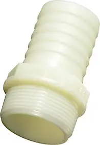 Embout mâle en plastique blanc D25-26-34