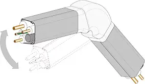 Coude ajustable pour goulotte 80 x 60 mm spécial climatiseur fixe Autogyre