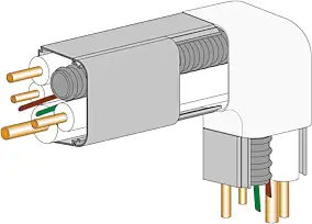 Coude plat 90° pour goulotte 80 x 60 mm spécial climatiseur fixe Autogyre