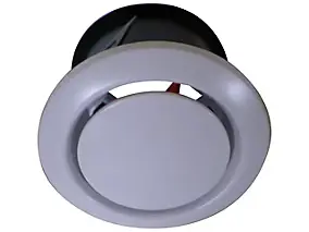 Bouche VMC réglable Ø125 mm pour extraction et insufflation, avec manchette, Autogyre