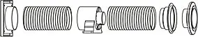 Kit aérateur Ø100 mm standard compact et silencieux, Autogyre