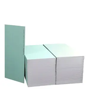 Plaque de plâtre BA 13 hydrofuge NF - L. 1,25 x l. 0,60 m x Ép. 13 mm