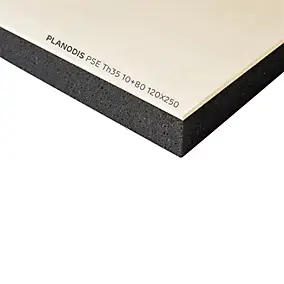 Plaque de doublage Planodis (TH35) 250 x 120 cm, ép. 9,5 mm + 80 mm (vendue à la plaque) zone "Nord"