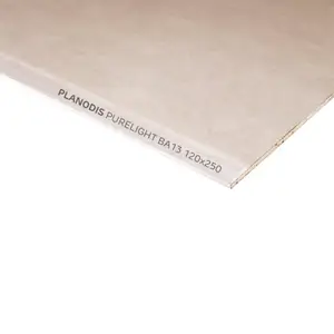 Plaque de plâtre BA13 Standard "Purelight" NF - L.2,50 x l.1,20m x Ep.13mm