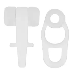 Glisseurs plastique pour rail rideau express 19x12 mm, lot de 25 Mobois