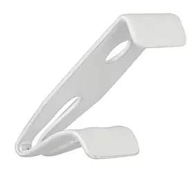 3 supports plafond pour rail rideau 19 x 12 mm blanc taille L Mobois