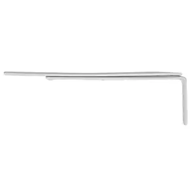 2 support pour rail rideau simple ou double 19 x 12 mm blanc Mobois