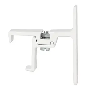 2 supports pour rail rideau 24 x 16 mm blanc avancée 40 mm Mobois