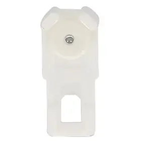 12 attaches pour rail rideau 24 x 16 mm blanc Mobois