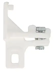 Butée pour rail rideau 24 x 16 mm, lot de 2 blanc Mobois