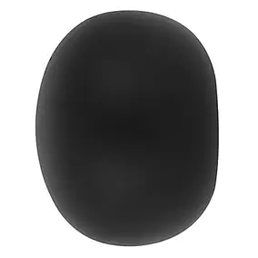 2 embouts galet pour barre à rideau bois de hêtre noir mat Ø2,8cm Mobois
