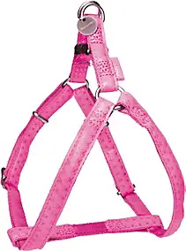 Harnais réglable Mc Leather 20mm fuschia