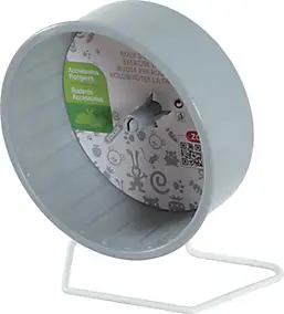 Roue d'exercice avec pied métal ø12 cm Zolux gris