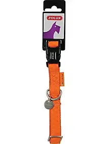 Collier réglable Mc Leather 10mm orange