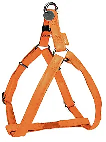 Harnais réglable Mc Leather 10mm orange