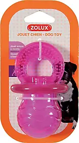 Jouet TPR Zolux Tétine pop 10cm rose framboise