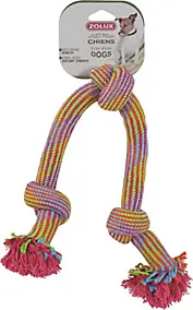 Jouet corde Zolux 3 nœuds 48cm pour chiens