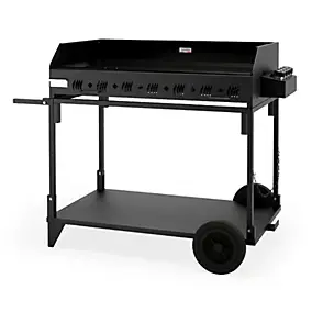 Plancha gaz Pakita 4105 sur chariot noir Le Marquier