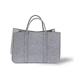 Sac à bûches en feutrine Le Marquier Dandy gris