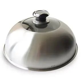 Cloche de cuisson en inox avec thermomètre Le Marquier