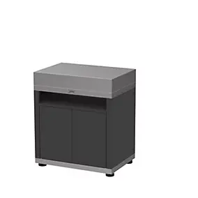 Meuble tablette DUO pour cuisine extérieure 80 x 55 cm inox noir Le Marquier