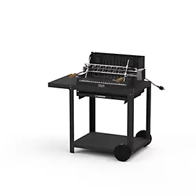 Barbecue charbon sur chariot Mendy noir 54 x 32 cm Le Marquier