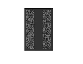 Plaque de protection murale Le Marquier Arty l. 80 x H. 120 cm noire
